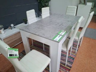 Mesa extensible y 6 sillas NUEVO