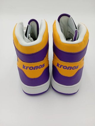 Scarpe Kronos alte viola e gialle n. R3