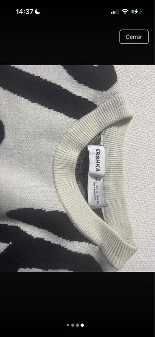 Jersey Bershka Blanco y Negro