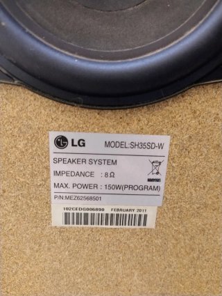 Reproductor Home Cinema LG Negro