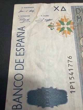 Billete 10000 Pesetas España 1992