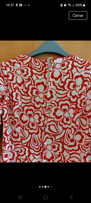 Traje de flamenca rojo y blanco