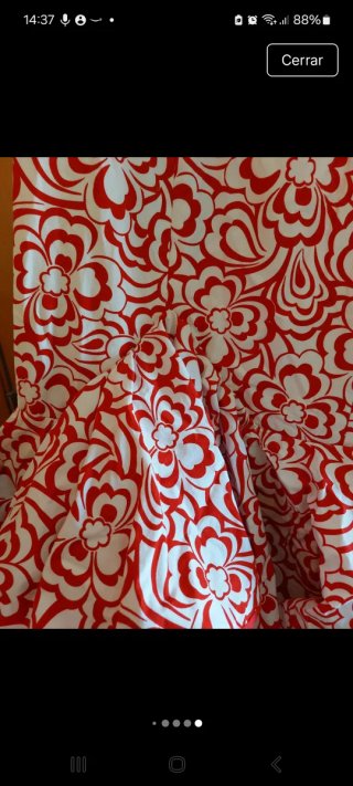 Traje de flamenca rojo y blanco
