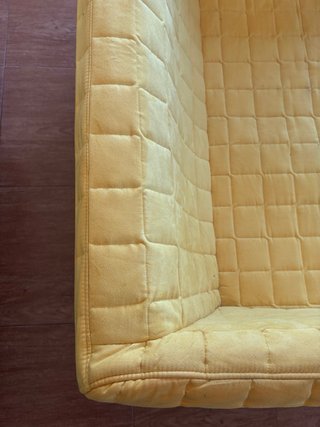 Sofá IKEA amarillo 120x74 cm