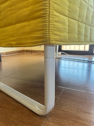 Sofá IKEA amarillo 120x74 cm