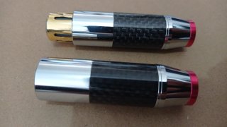 Conectores Audio XLR 4 Pines Fibra Carbono