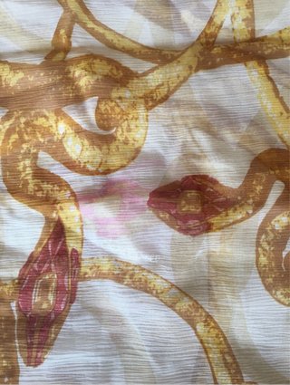 Scialle Class Cavalli Seta Oro Rosso