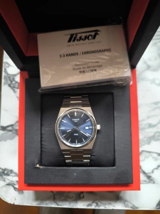 Tissot PRX Quartz 40mm Esfera Azul