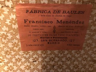 Baúl antiguo Francisco Menéndez Tapa Bombeada