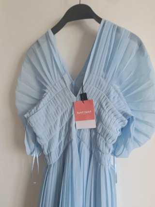 Vestido Naf Naf azul celeste nuevo