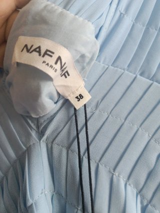 Vestido Naf Naf azul celeste nuevo