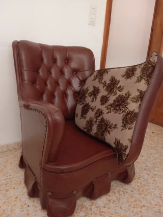 Sofá Vintage Piel 2 Plazas + 2 Individuales