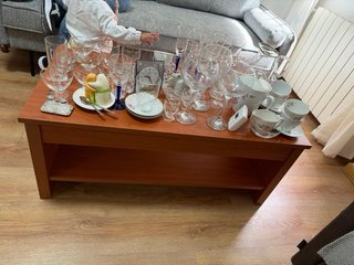 Mueble zapatero madera oscura