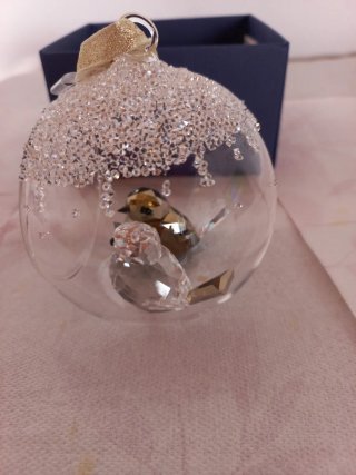 Adorno Bola Swarovski Pájaros SCS