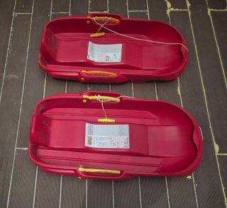 Trineo 2 personas Decathlon Rojo