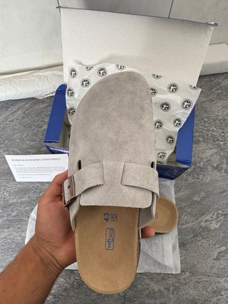 Birkenstock Boston Gris Claro Talla 43