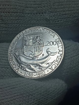 Moneta Cristoforo Colombo 1492-1992