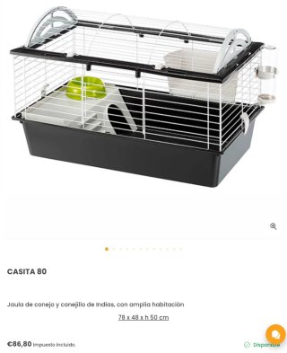 Jaula Ferplast para cobaya/conejo pequeño