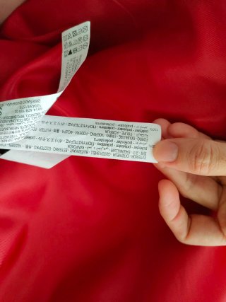 Abrigo oversize rojo Stradivarius Talla S
