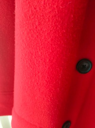 Abrigo oversize rojo Stradivarius Talla S