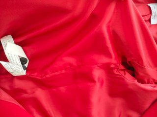 Abrigo oversize rojo Stradivarius Talla S