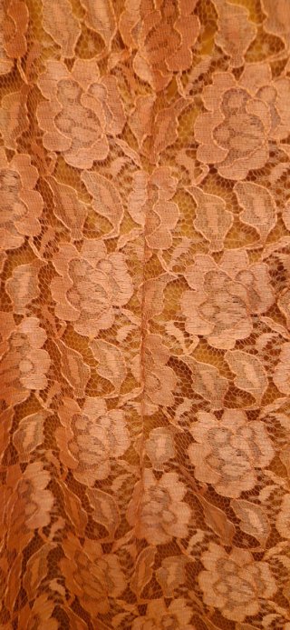 Vestido encaje naranja