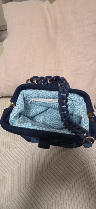 Bolso de mano patchwork vaquero