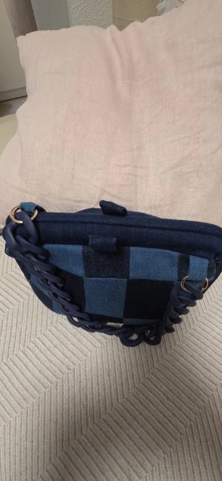 Bolso de mano patchwork vaquero