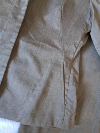 Traje MNG kaki vestir