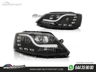 FAROS DELANTEROS LUZ DIURNA LED REAL + TUBE LIGHT PARA VOLKSWAGEN JETTA