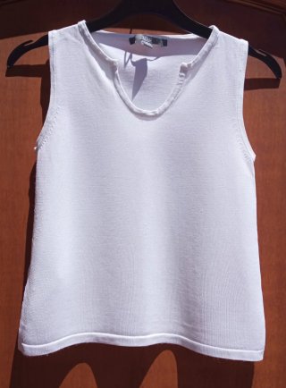 Top MNG Blanco Talla Única