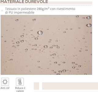 Tenda da Sole 3x2 m con Braccio Avvolgibile, Tenda
