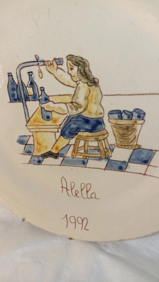 4 Platos Decorativos Verema Alella Artesanales