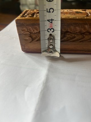 Caja joyero vintage madera tallada