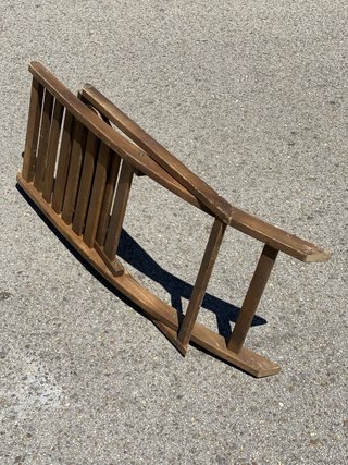 Juego 4 Sillas Plegables Madera Exterior