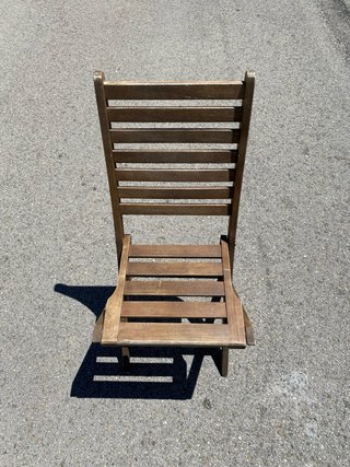Juego 4 Sillas Plegables Madera Exterior