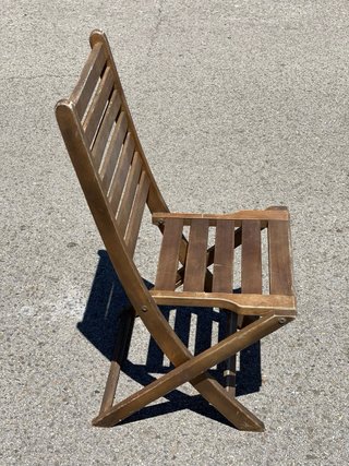 Juego 4 Sillas Plegables Madera Exterior