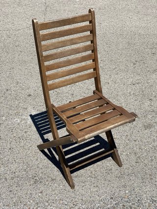 Juego 4 Sillas Plegables Madera Exterior
