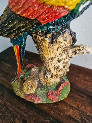Figura Gran loro tropical vintage  50 cm