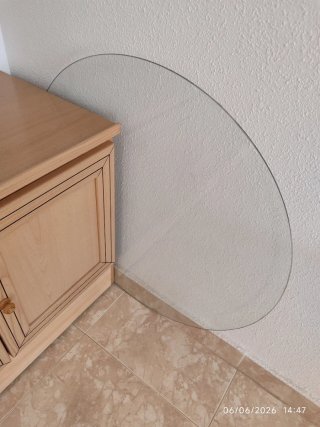 Vidrio circular mesa 80cm