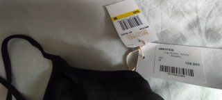 Top bikini Michael Kors negro talla M