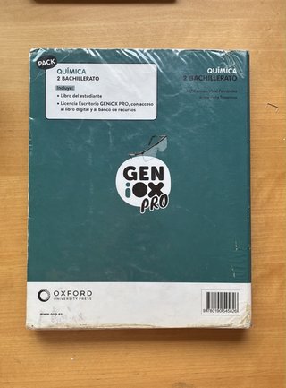 LIBRO QUÍMICA 2 BACHILLERATO OXFORD
