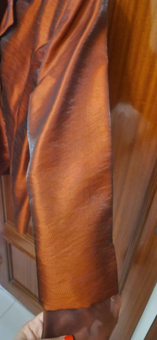 Conjunto falda y chaqueta naranja