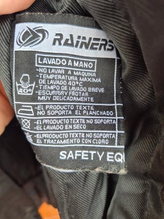 Chaqueta parka moto negra