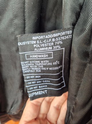 Chaqueta parka moto negra