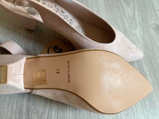 Zapatos de tacón beige/rosa