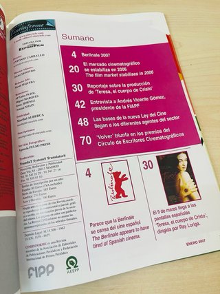 Revista CINEINFORME año 45 núm. 801