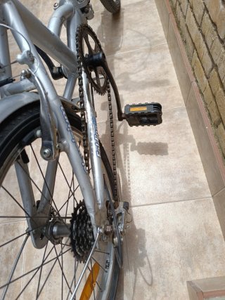 Bicicleta Plegable Plata