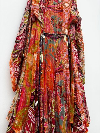 Vestido estampado boho Zara