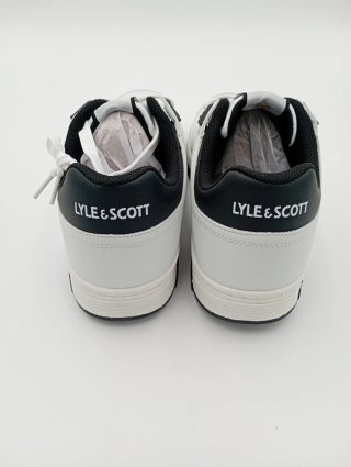 Scarpe Lyle & Scott bianche e nere.   45